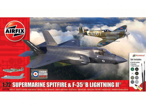 Baksas Surenkami modeliai Airfix - Supermarine Spitfire & F-35B Lightning II Then and Now