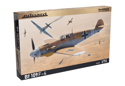 Baksas Surenkami modeliai Eduard - Bf 109F-4, Profipack, 1/72