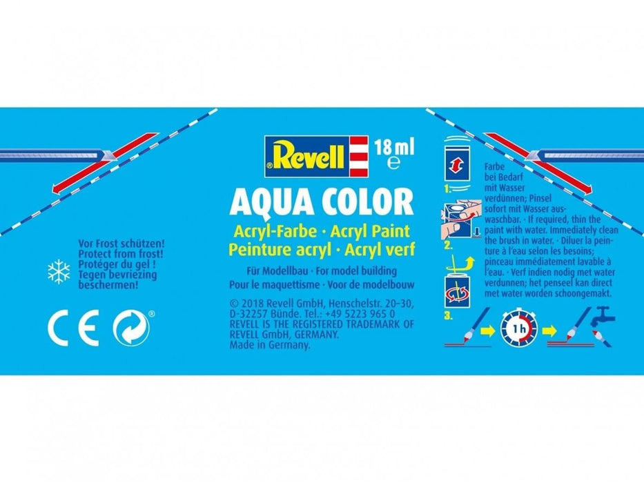 Baksas Surenkami modeliai Revell - Aqua Color, Carmine Red, Matt, RAL 3002, 18ml