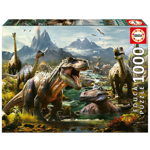 Educa Universalios dėlionės Fierce Dinosaurs, 1000