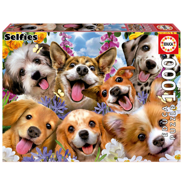 Educa Universalios dėlionės Puppies Selfie, Howard Robinson, 1000