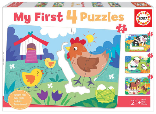 Educa Vaikiškos dėlionės Farm Mothers and Babies My First Puzzles