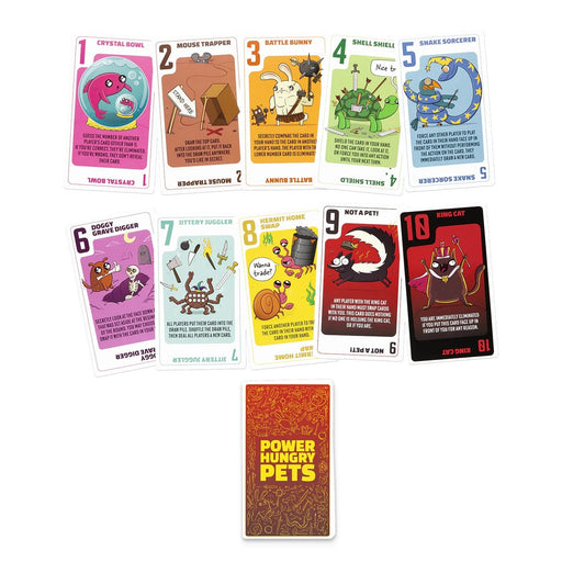 Exploding Kittens Stalo žaidimai Power Hungry Pets