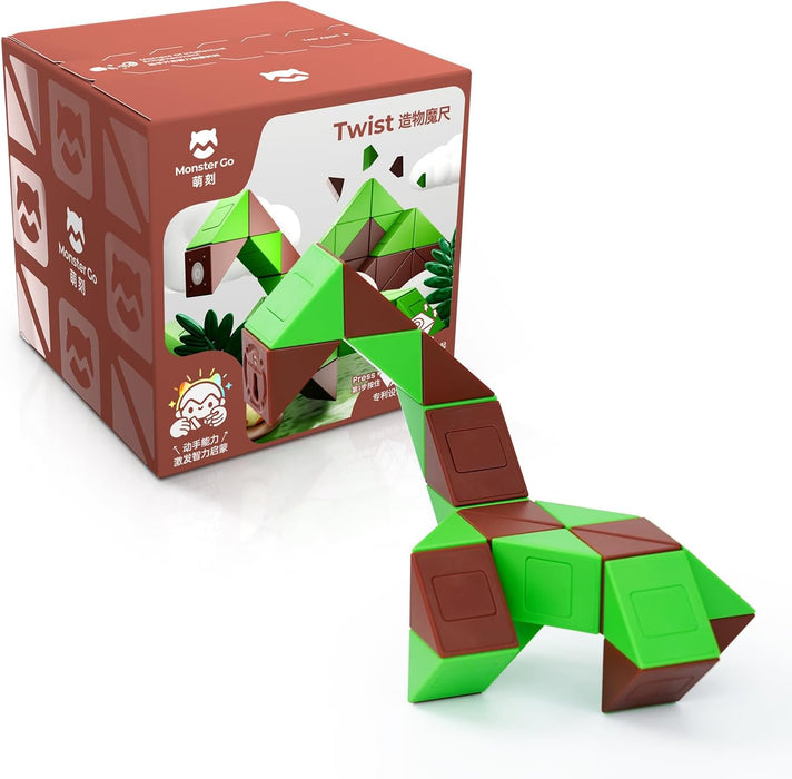 GanCube Galvosūkiai GAN CUBE – MG Twist - Brown & Green