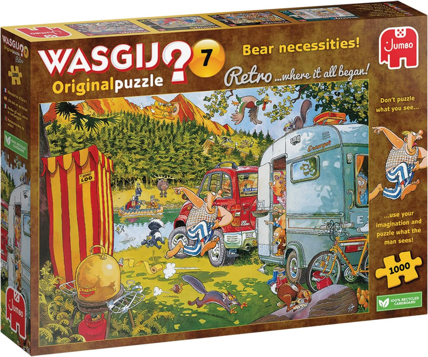 Jumbo Universalios dėlionės Wasgij Retro Original 7: Bear Necessities, 1000