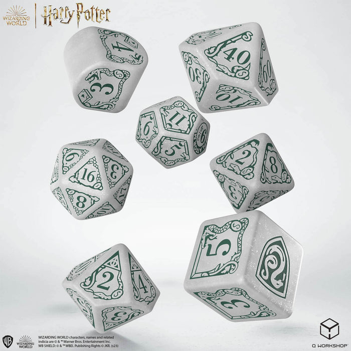 Pegasus Spiele Kita Harry Potter: Slytherin Modern Dice Set - White