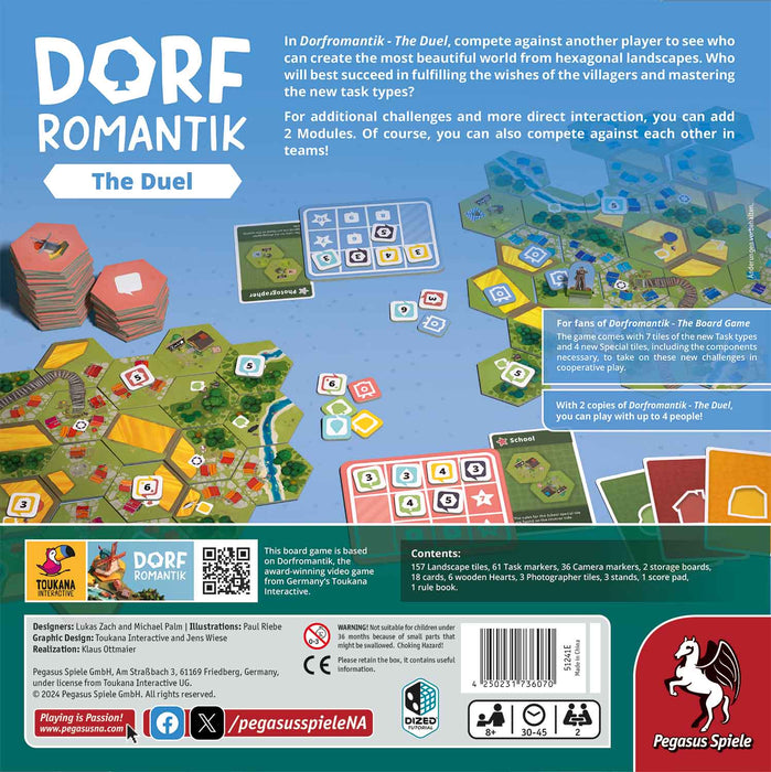 Pegasus Spiele Stalo žaidimai Dorfromantik – The Duel