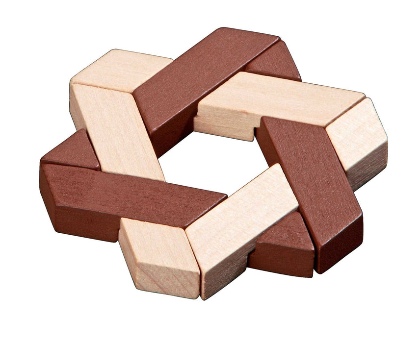 Philos Galvosūkiai Wooden puzzle assortment, 10 Puzzles