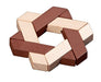 Philos Galvosūkiai Wooden puzzle assortment, 10 Puzzles