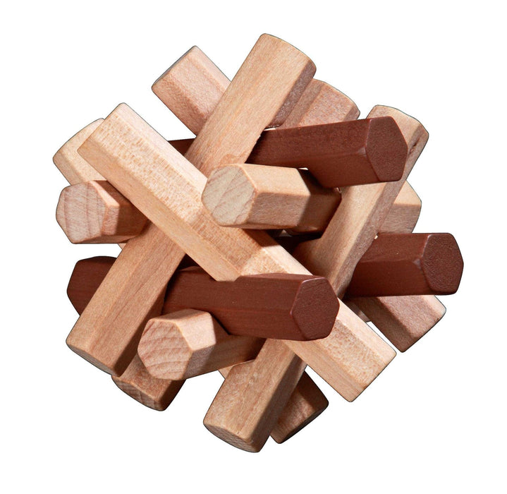 Philos Galvosūkiai Wooden puzzle assortment, 10 Puzzles