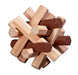 Philos Galvosūkiai Wooden puzzle assortment, 10 Puzzles