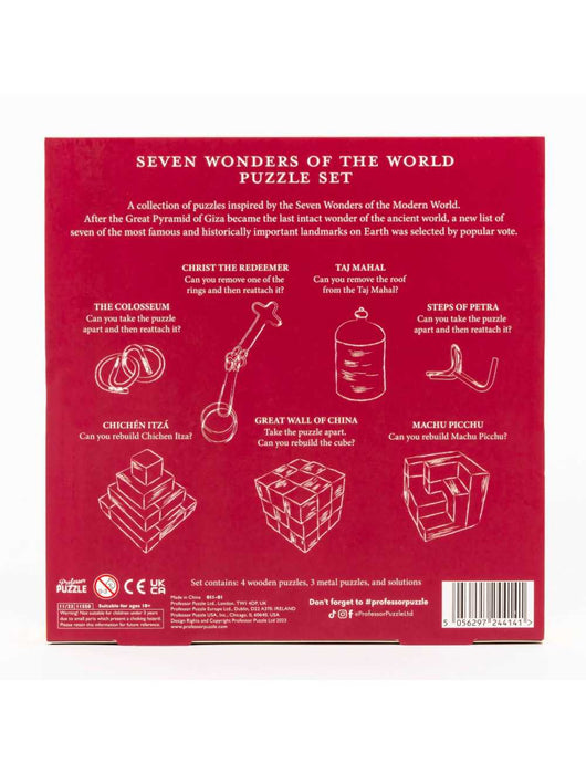 Professor Galvosūkiai Seven Wonders of the World Puzzle Set