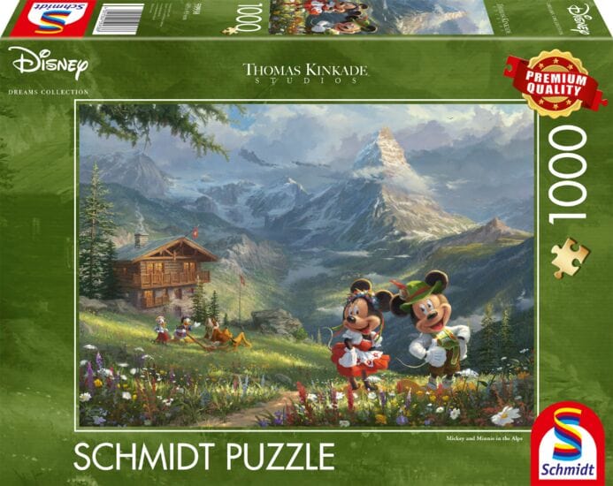 Schmidt Universalios dėlionės Mickey and Minnie in the Alps, 1000