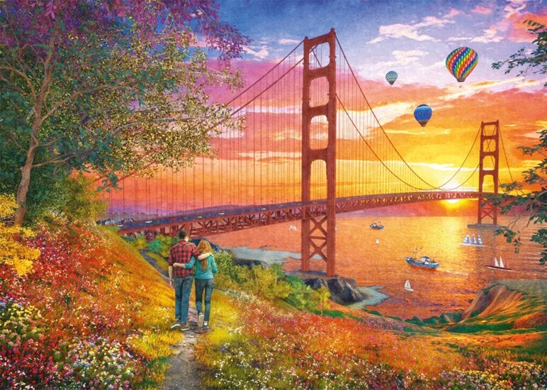 Schmidt Universalios dėlionės Walking to the Golden Gate Bridge, 2000