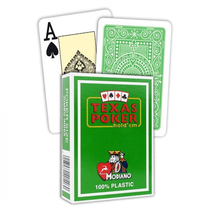 Vikintas Urniežius Kita Modiano Texas Poker Hold Em Jumbo  kortos (šviesiai žalios)