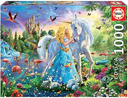 Educa Universalios dėlionės 1000 THE PRINCESS & UNICORN