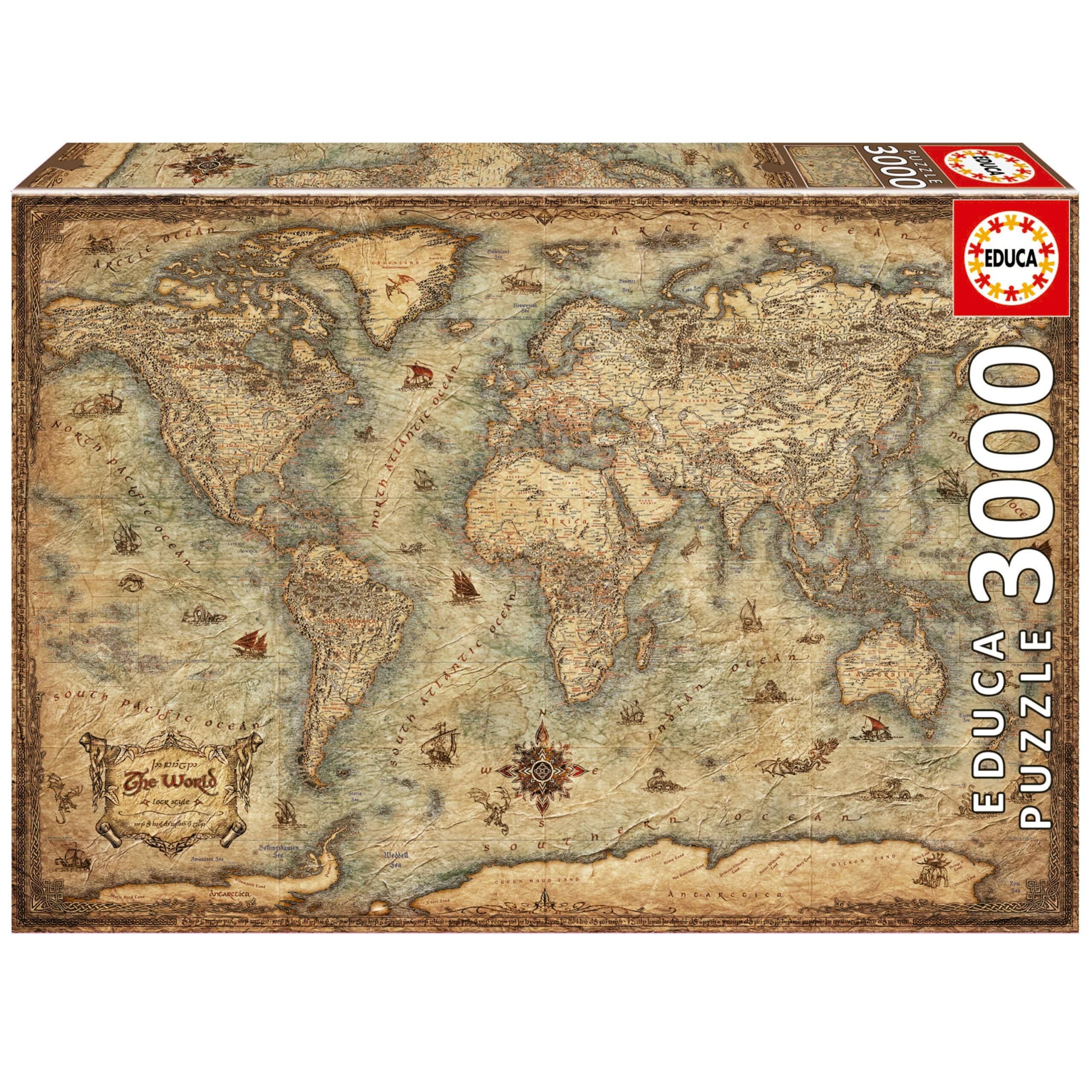 Map Of The World, 3000 | Brain Games LT