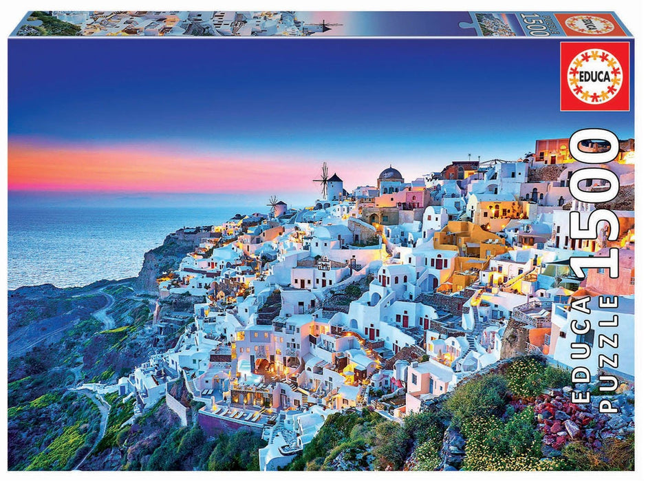 Educa Universalios dėlionės Santorini, 1500 pcs