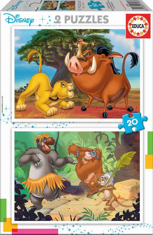 Educa Vaikiškos dėlionės Disney Animals, 2x20