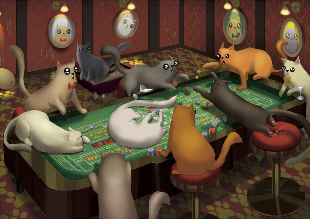 Exploding Kittens Universalios dėlionės Cats playing craps, 1000