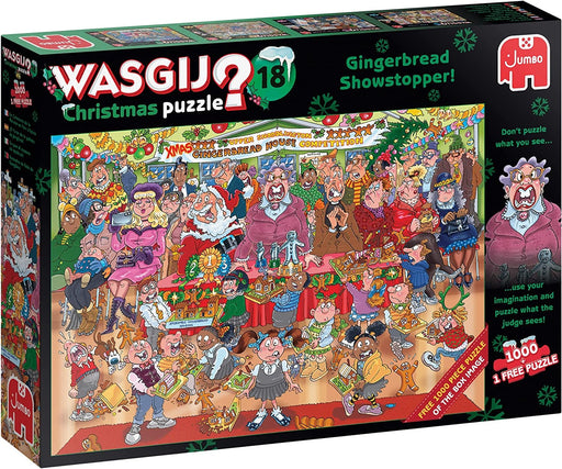 Jumbo Universalios dėlionės Wasgij Christmas 18: Gingerbread Showstopper! 2 x 1000