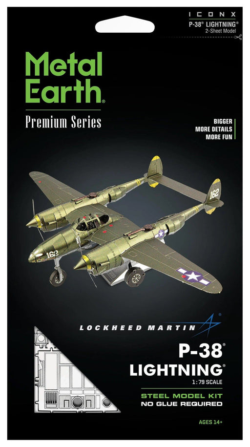 Metal Earth Konstruktoriai ICONX - P-38 Lightning